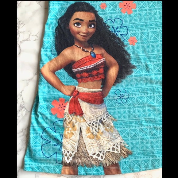 3/$45 ⭐️ DISNEY Moana PJ Dress Sleepwear SIZE 7/8 - Picture 3 of 4